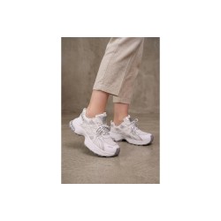 Кросівки жіночі Fashion білі з екошкіри та текстилю